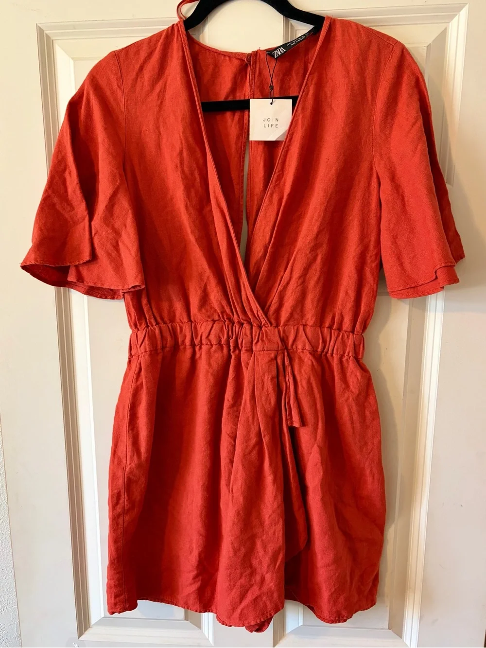 Zara Copper Linen Romper